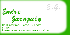 endre garaguly business card